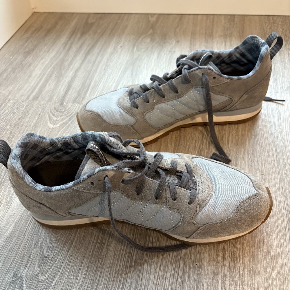 Merrell Women's Alpine Sneaker Retro Suede Blue Grey Gorpcore Shoes Size 9.5 - Picture 6 of 8